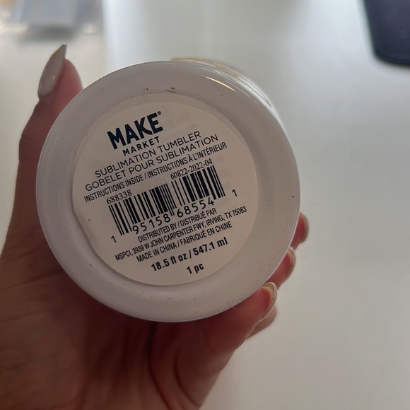 Does this ring make me look engaged?! White Tumbler handmade by me(: - Picture 4 of 4